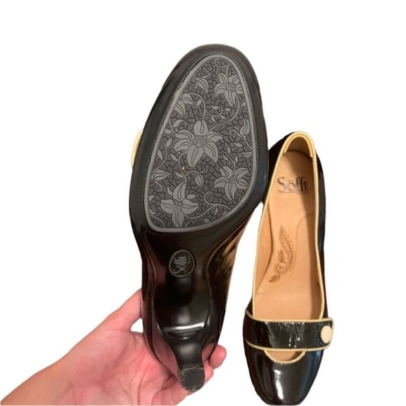 Söfft black heels with cute button detail‎ - Picture 8 of 9